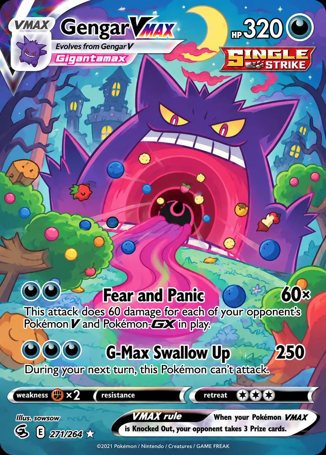 Gengar VMAX Fusion Strike #271/264